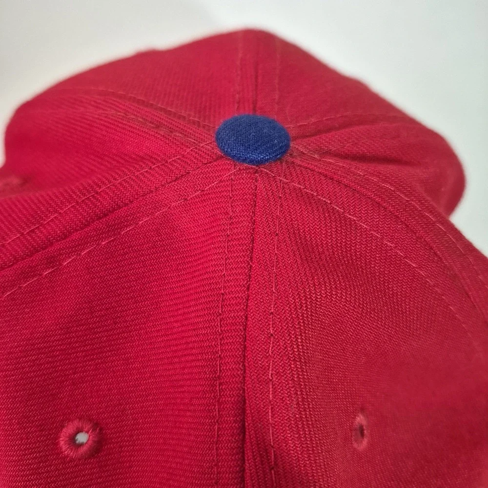 Texas Rangers Hat Cap‎ Fitted Mens 7 3/4 Red Blue MLB Baseball New Era